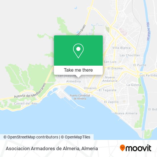 mapa Asociacion Armadores de Almeria