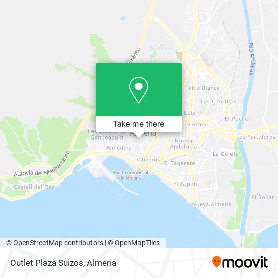 Outlet Plaza Suizos map