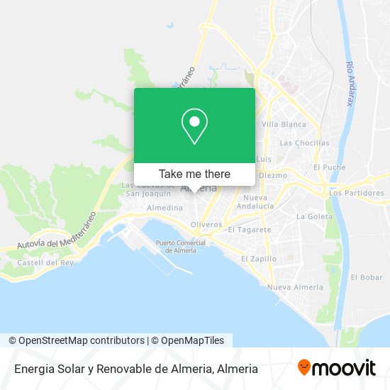 Energia Solar y Renovable de Almeria map