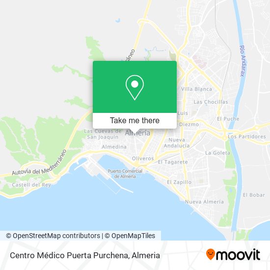 mapa Centro Médico Puerta Purchena