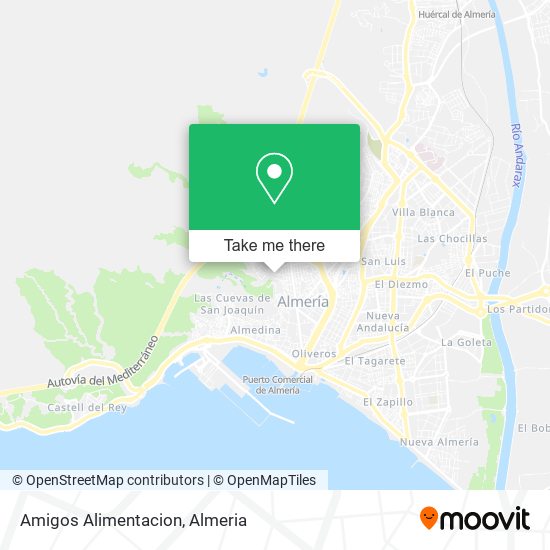 Amigos Alimentacion map