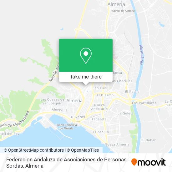 Federacion Andaluza de Asociaciones de Personas Sordas map