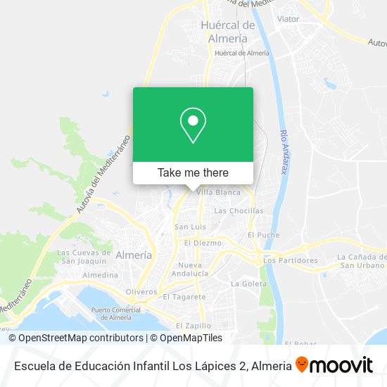 mapa Escuela de Educación Infantil Los Lápices 2