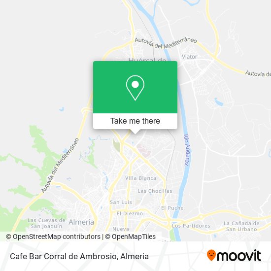 mapa Cafe Bar Corral de Ambrosio
