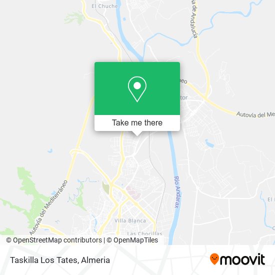 Taskilla Los Tates map