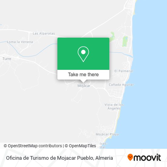 Oficina de Turismo de Mojacar Pueblo map