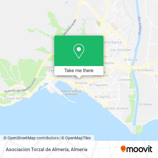 mapa Asociacion Torzal de Almería