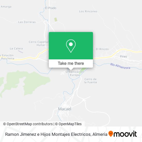 Ramon Jimenez e Hijos Montajes Electricos map