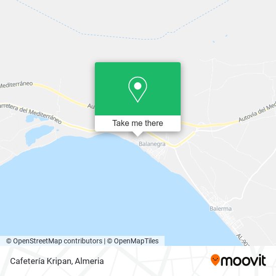 Cafetería Kripan map