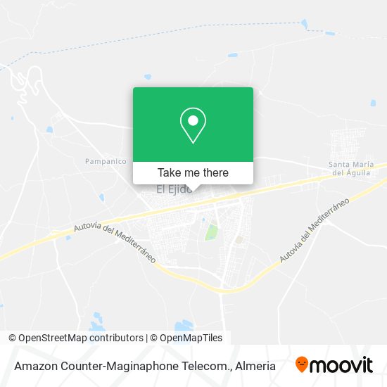 mapa Amazon Counter-Maginaphone Telecom.