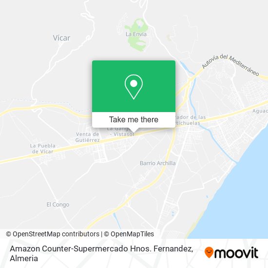 Amazon Counter-Supermercado Hnos. Fernandez map