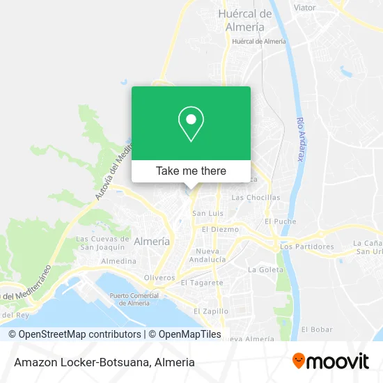 Amazon Locker-Botsuana map