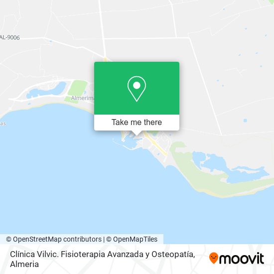 Clínica Vilvic. Fisioterapia Avanzada y Osteopatía map