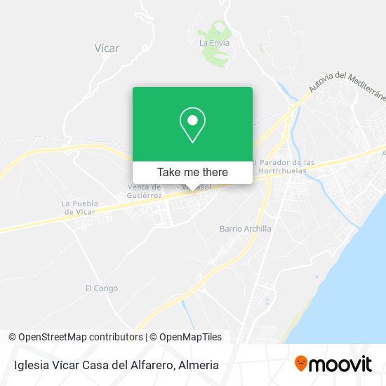 Iglesia Vícar Casa del Alfarero map