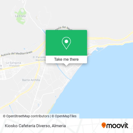 Kiosko Cafetería Diverso map