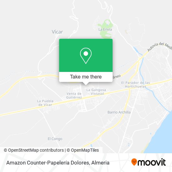Amazon Counter-Papelería Dolores map