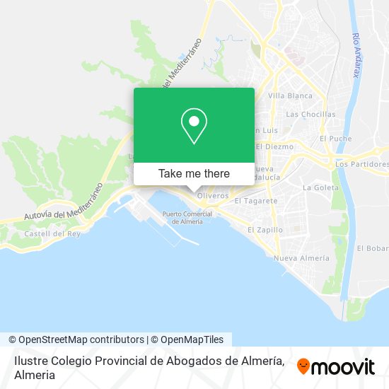 mapa Ilustre Colegio Provincial de Abogados de Almería