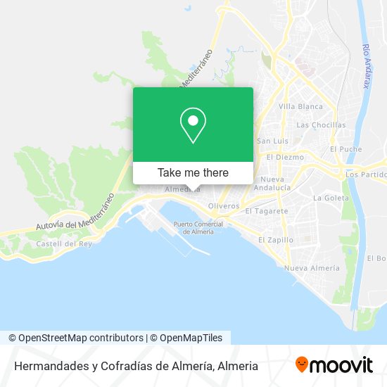 mapa Hermandades y Cofradías de Almería