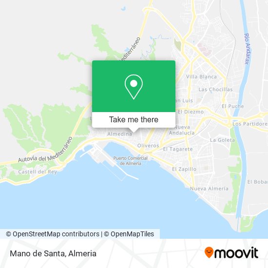 Mano de Santa map