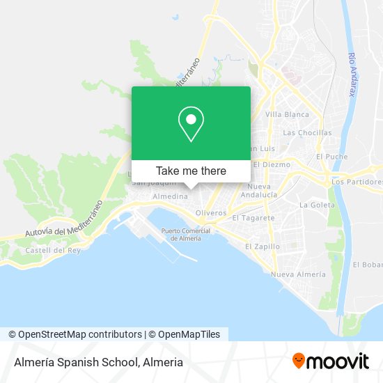 Almería Spanish School map