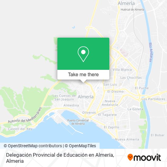 Delegación Provincial de Educación en Almería map