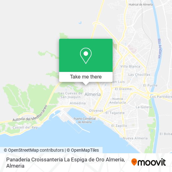 Panadería Croissantería La Espiga de Oro Almería map