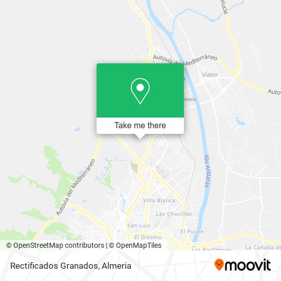 Rectificados Granados map