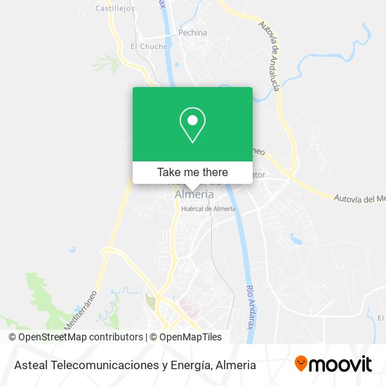 mapa Asteal Telecomunicaciones y Energía