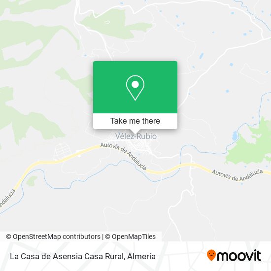 La Casa de Asensia Casa Rural map