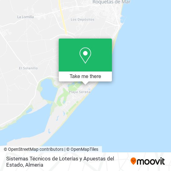 Sistemas Técnicos de Loterías y Apuestas del Estado map