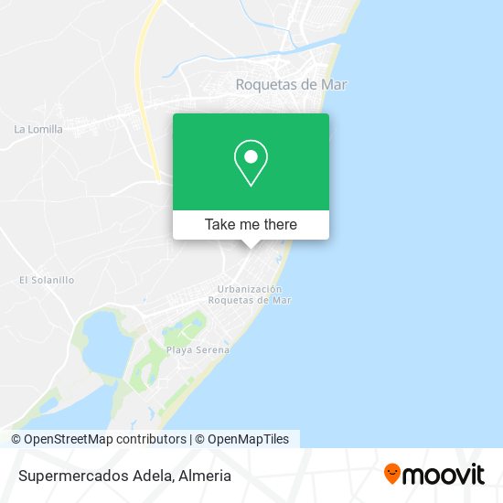 mapa Supermercados Adela