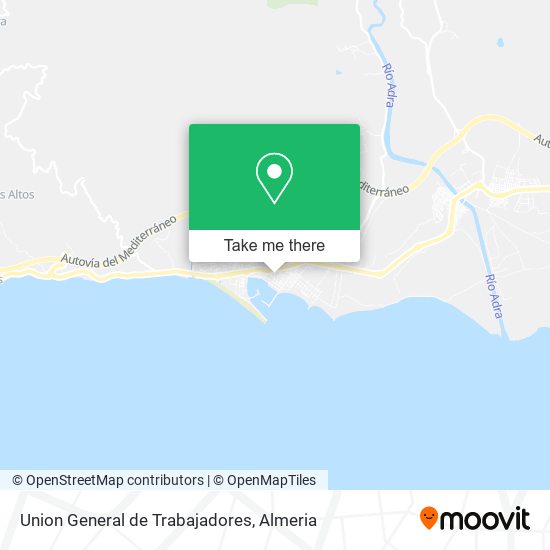 Union General de Trabajadores map