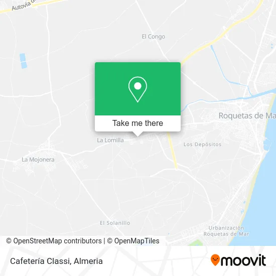 Cafetería Classi map