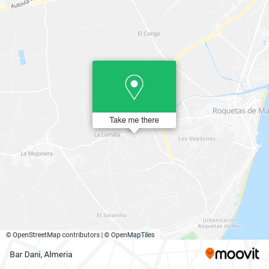 Bar Dani map