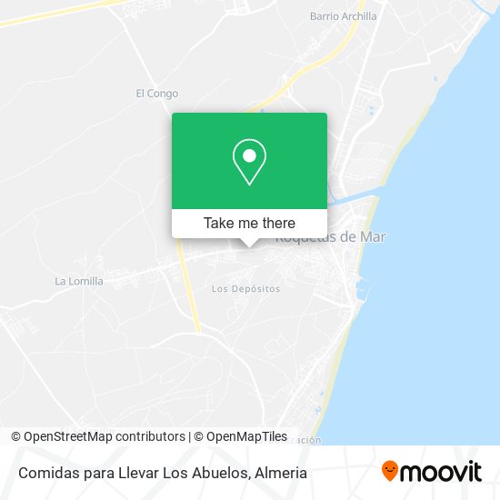 Comidas para Llevar Los Abuelos map