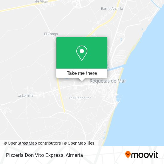 Pizzería Don Vito Express map