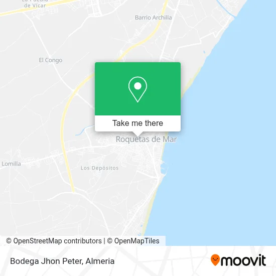 Bodega Jhon Peter map