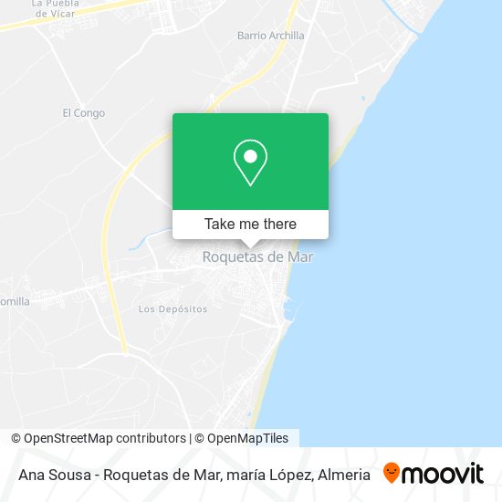 Ana Sousa - Roquetas de Mar, maría López map