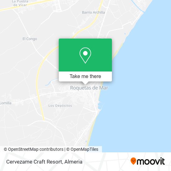 Cervezame Craft Resort map