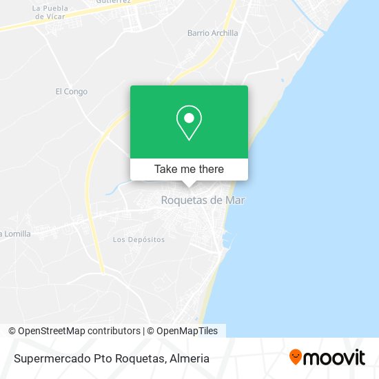 Supermercado Pto Roquetas map