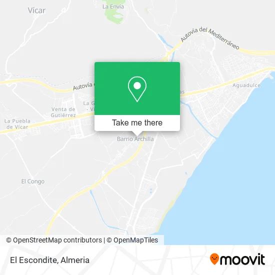 El Escondite map
