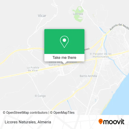 Licores Naturales map