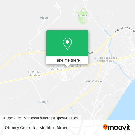Obras y Contratas Medibol map