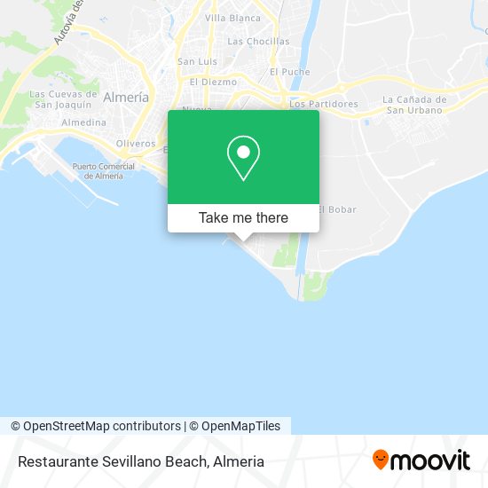 mapa Restaurante Sevillano Beach