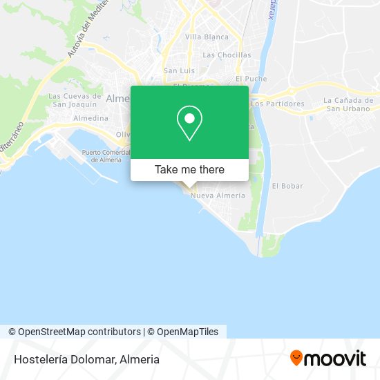 Hostelería Dolomar map