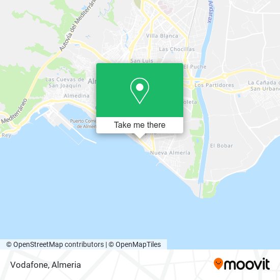 mapa Vodafone