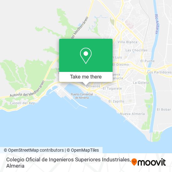 Colegio Oficial de Ingenieros Superiores Industriales map