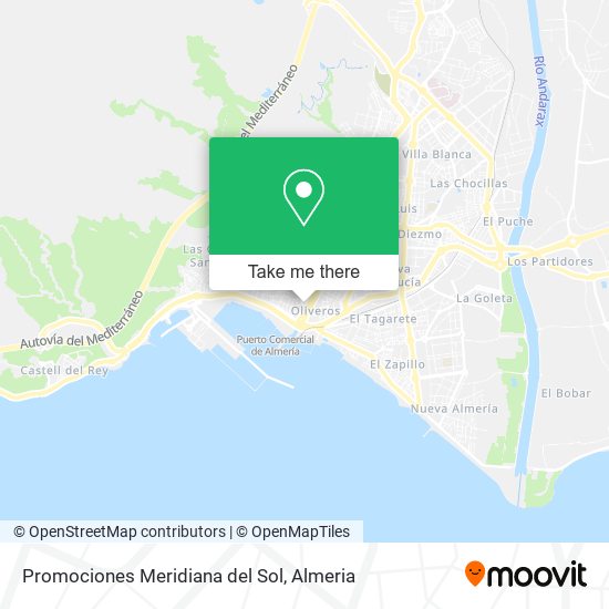 Promociones Meridiana del Sol map