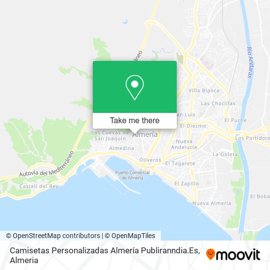 Camisetas Personalizadas Almería Publiranndia.Es map