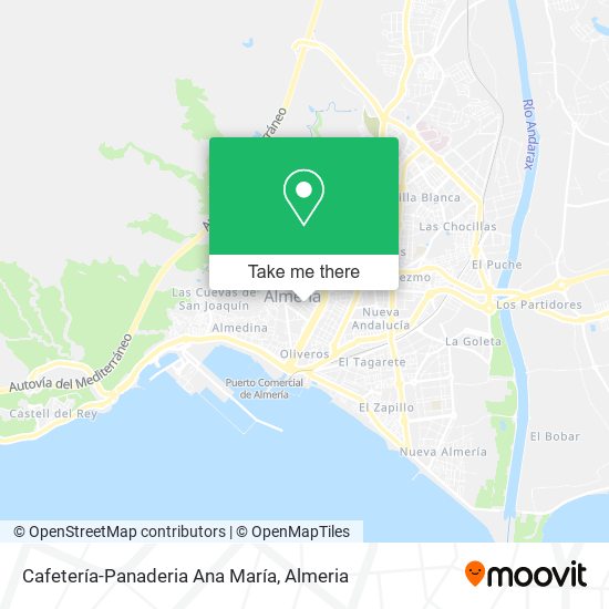 Cafetería-Panaderia Ana María map